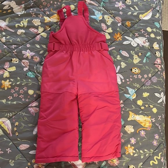 Girl Pink Snow Pants - Picture 2 of 6